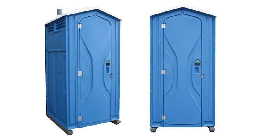 Long-term porta potty units on site in Princeton, Minnesota